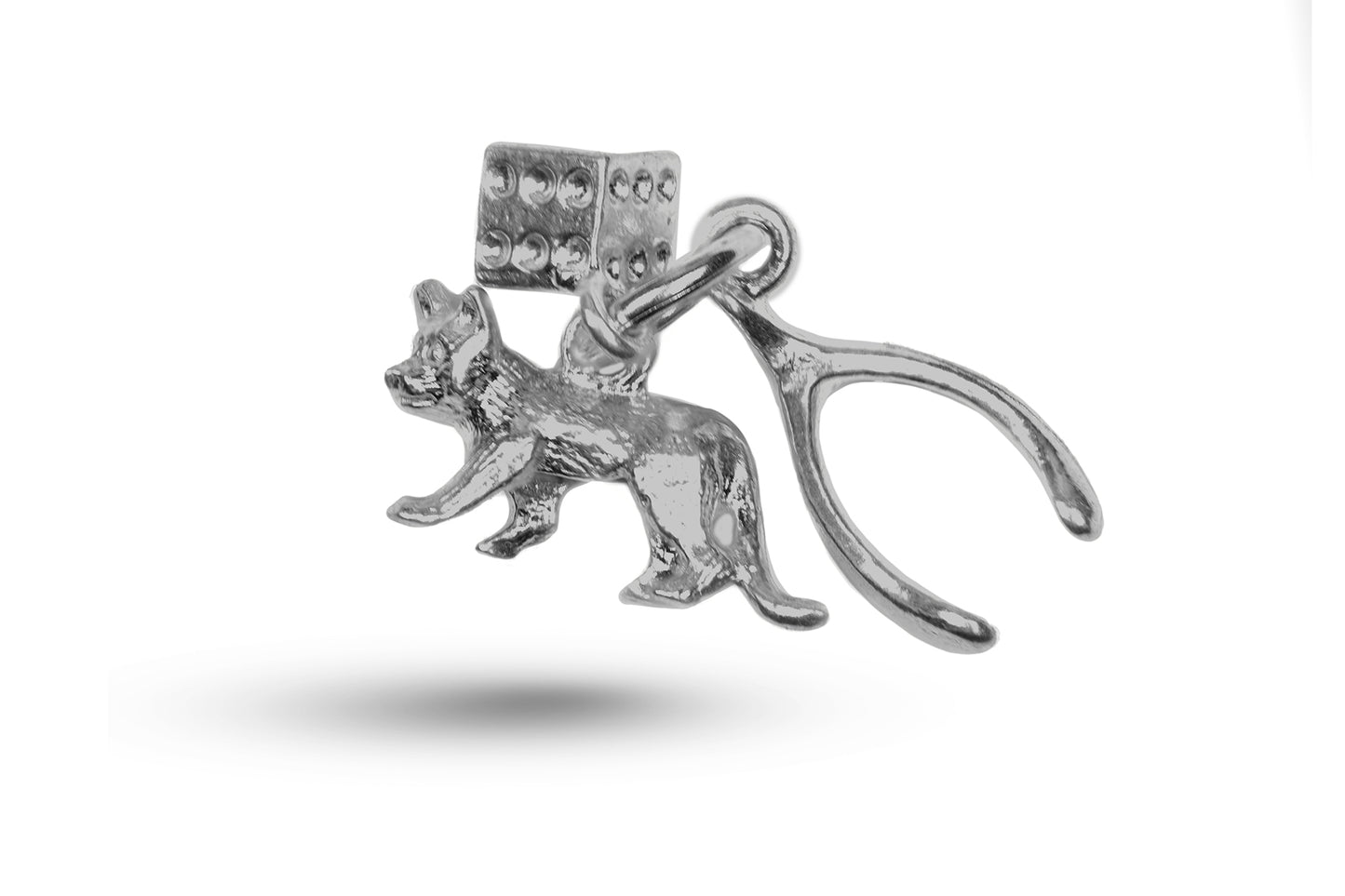 White gold Lucky Set 3 charm.