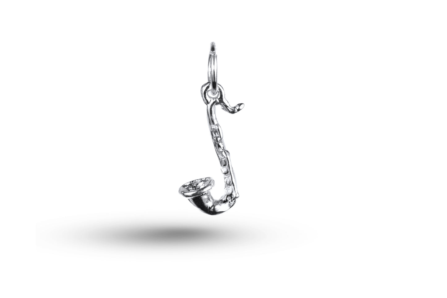 White gold Saxophone charm.