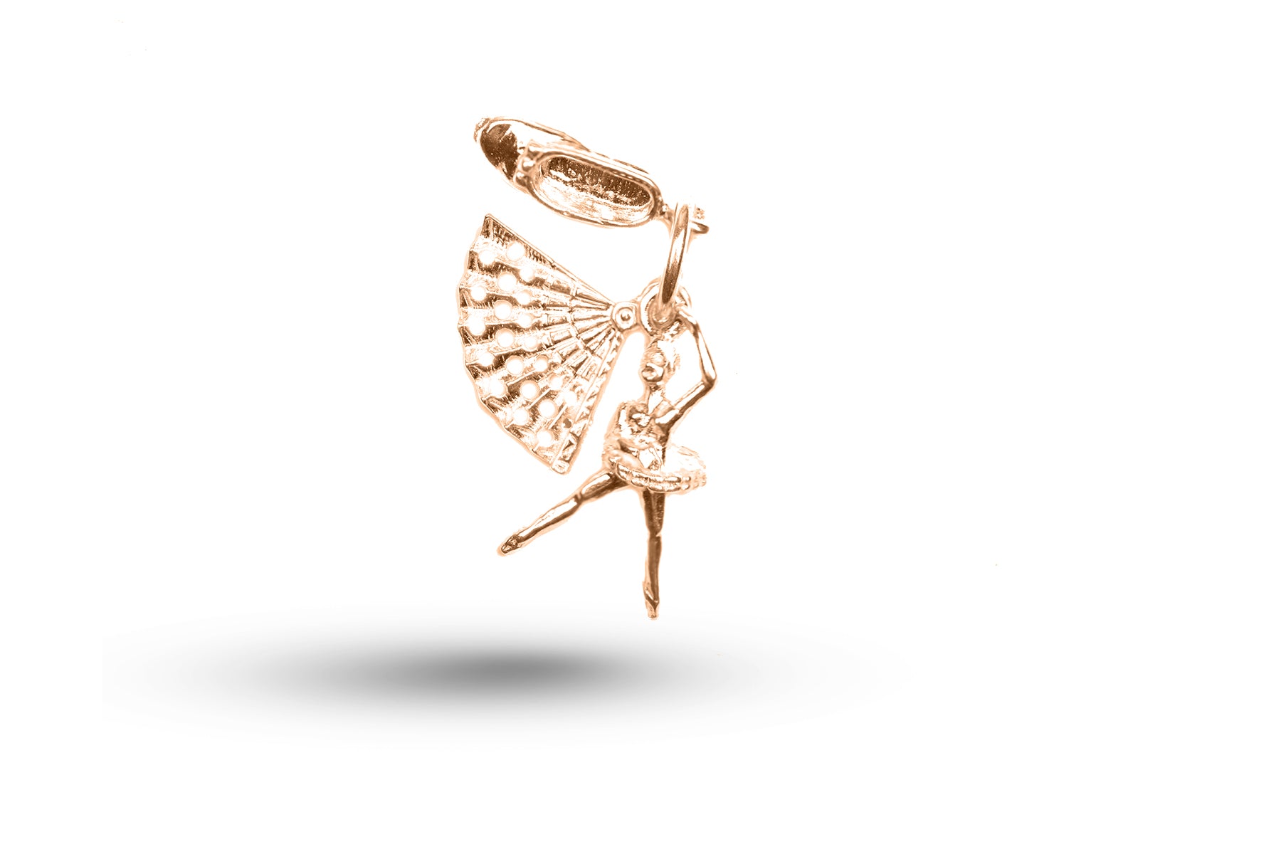 Luxury rose gold ballet set 3 charm.