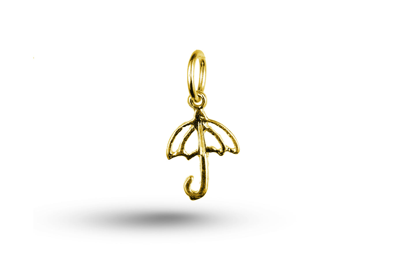 Yellow gold Open Umbrella charm.
