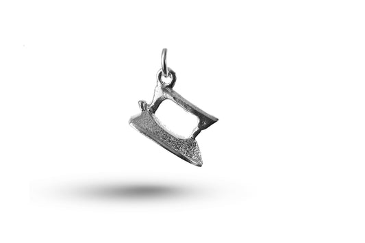 White gold Iron charm.