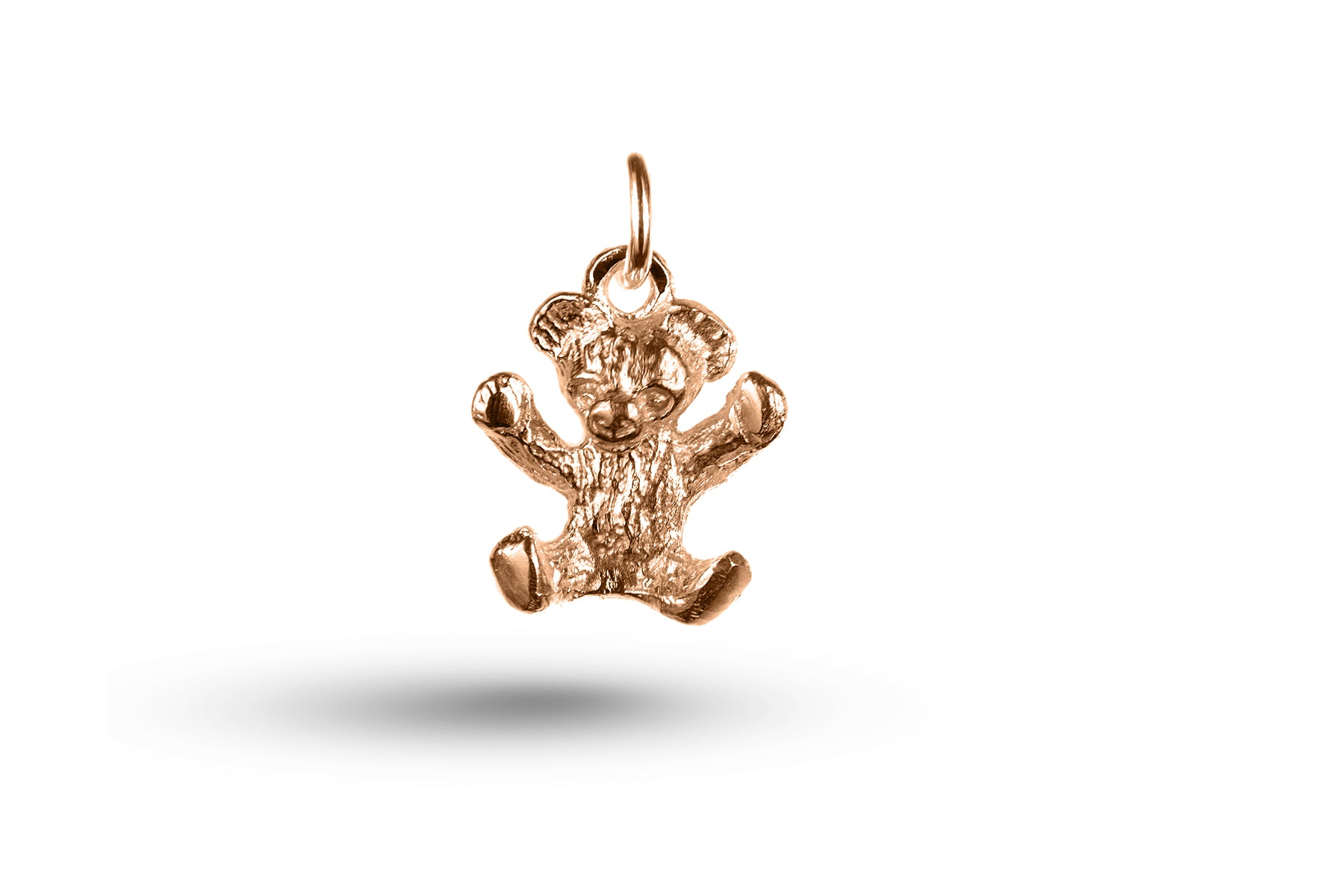 Rose gold Waving Teddy charm.