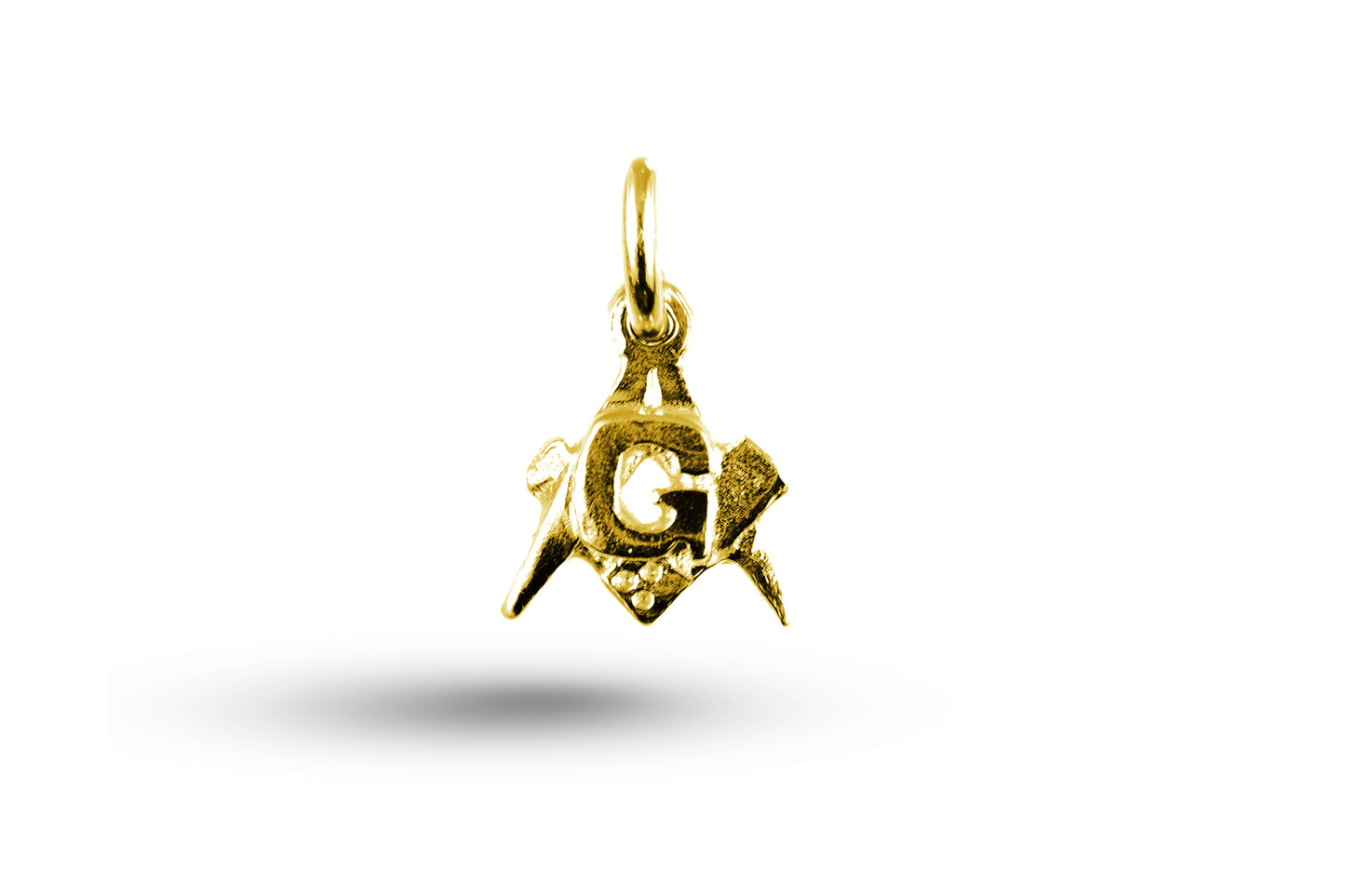 Yellow gold Masonic charm.