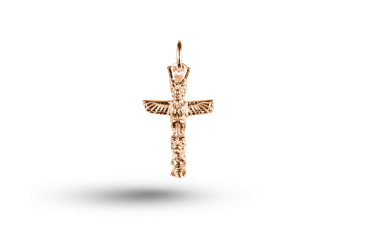 Rose gold Totem Pole charm.