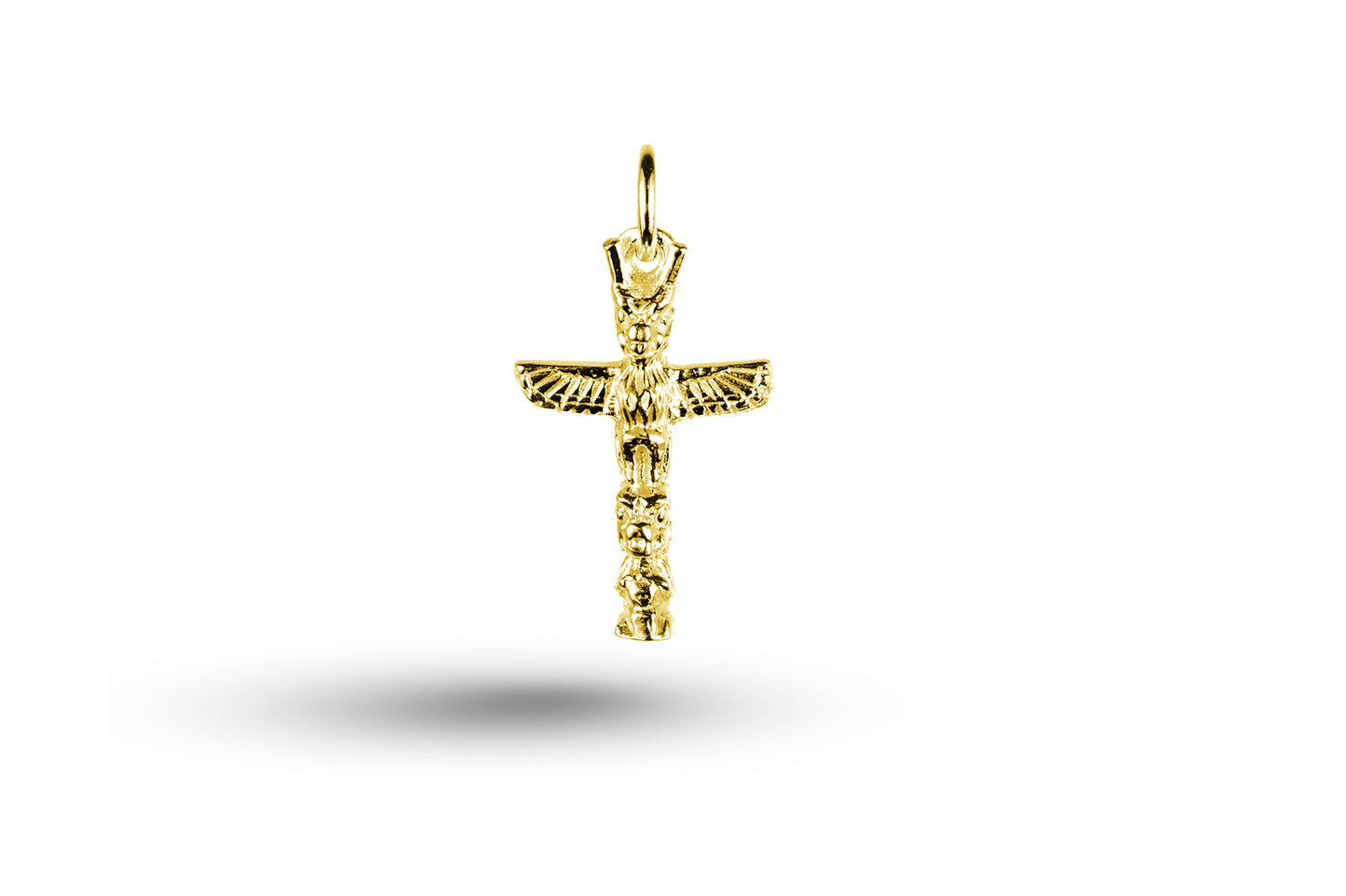 Yellow gold Totem Pole charm.
