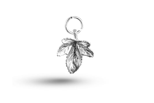White gold Maple Leaf charm.