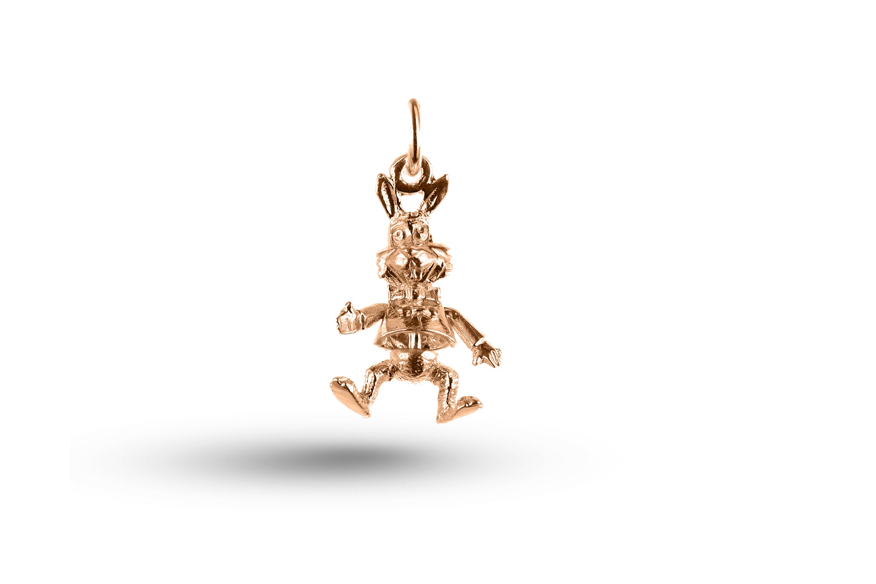 Rose gold Mr Rabbit charm.