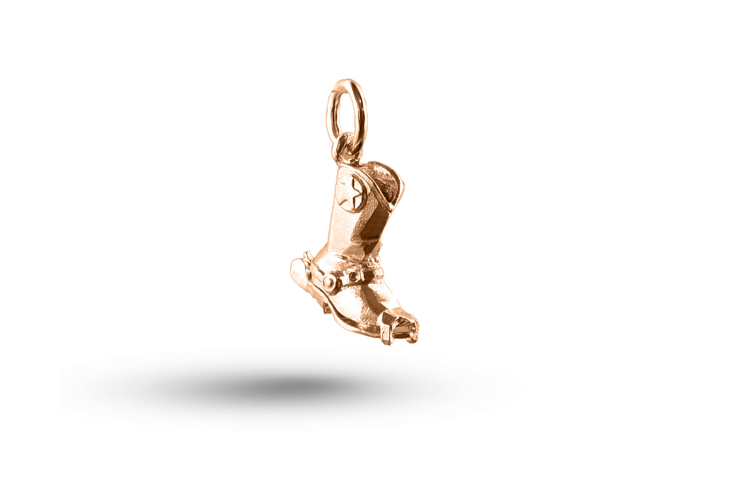 Rose gold Cowboy Boot charm.