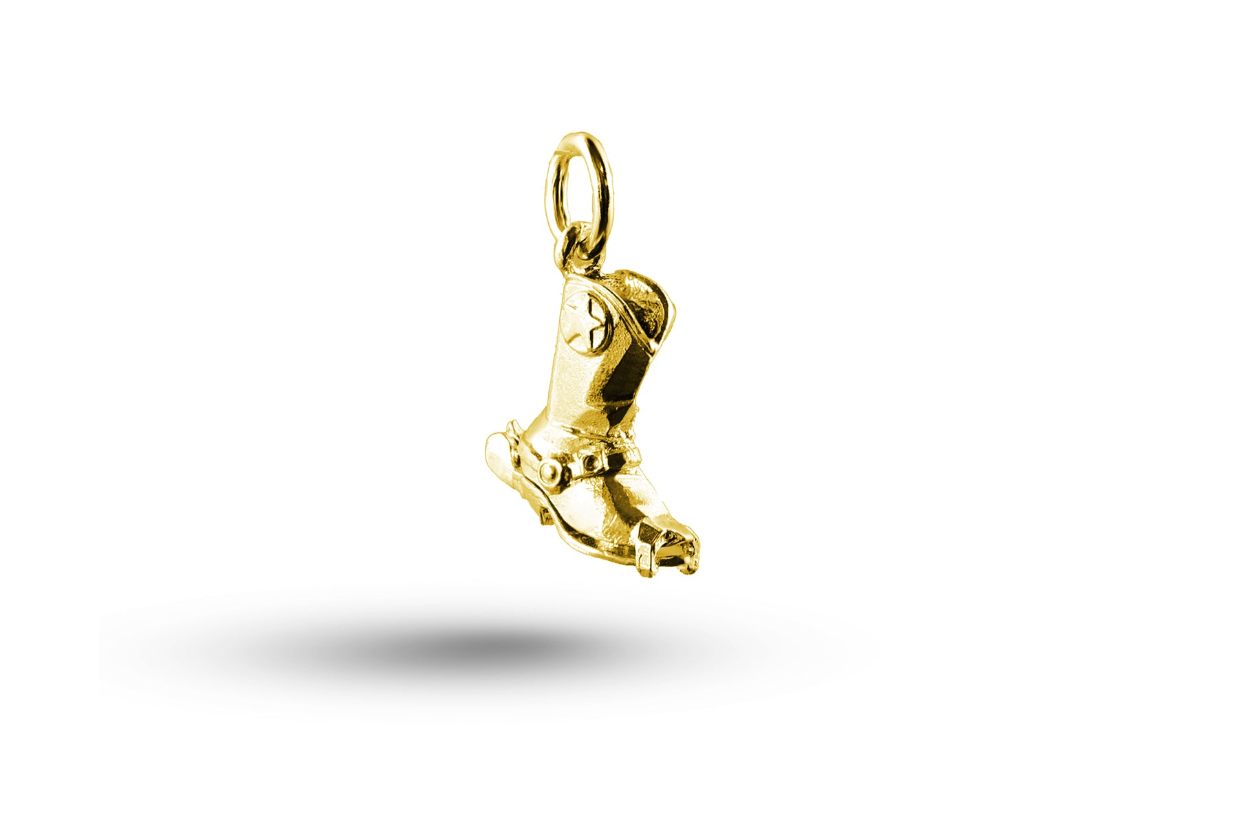 Yellow gold Cowboy Boot charm.