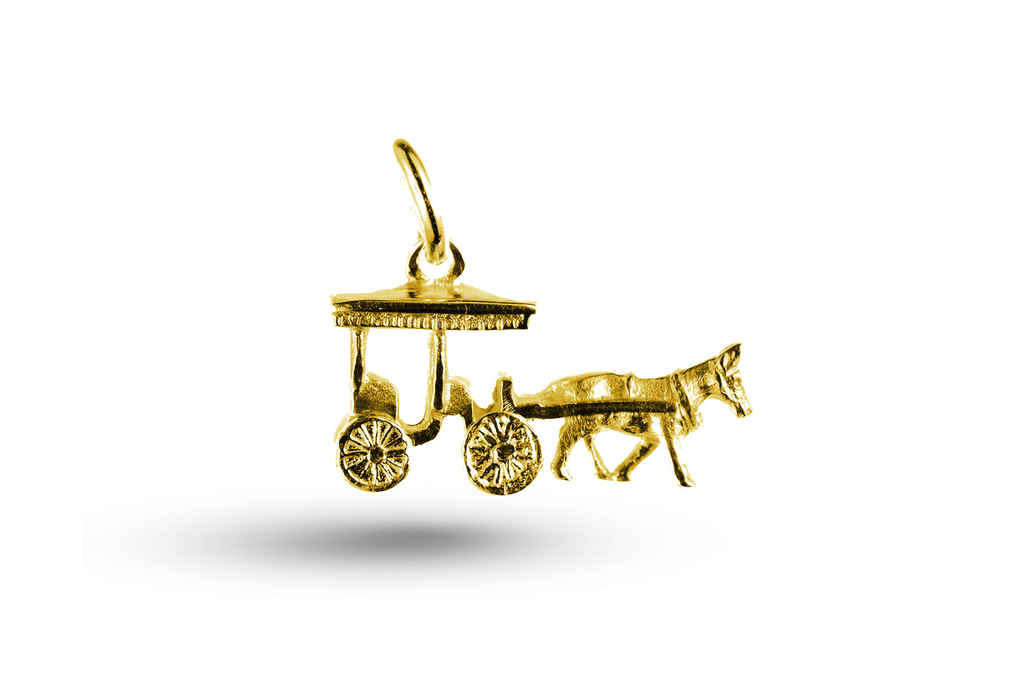 Yellow gold Surrey charm.