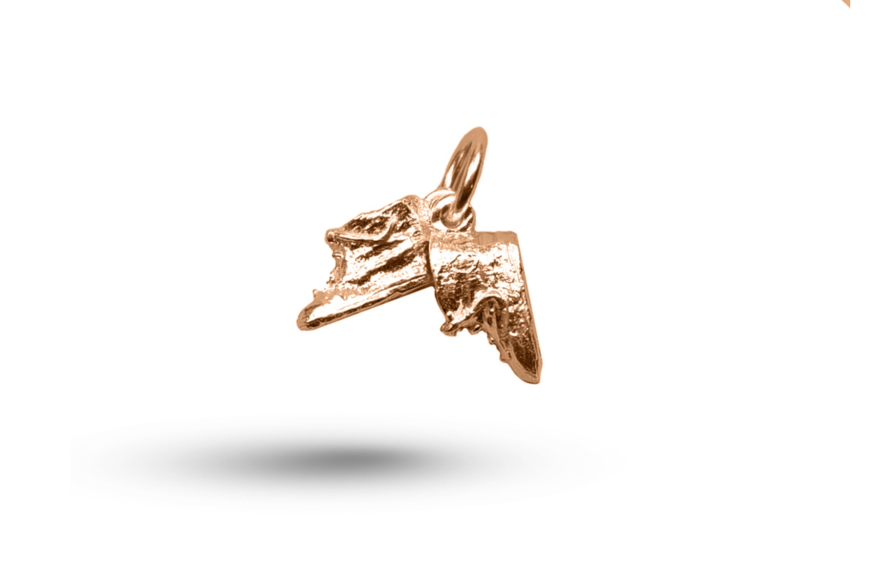 Rose gold Pair of Booties charm.