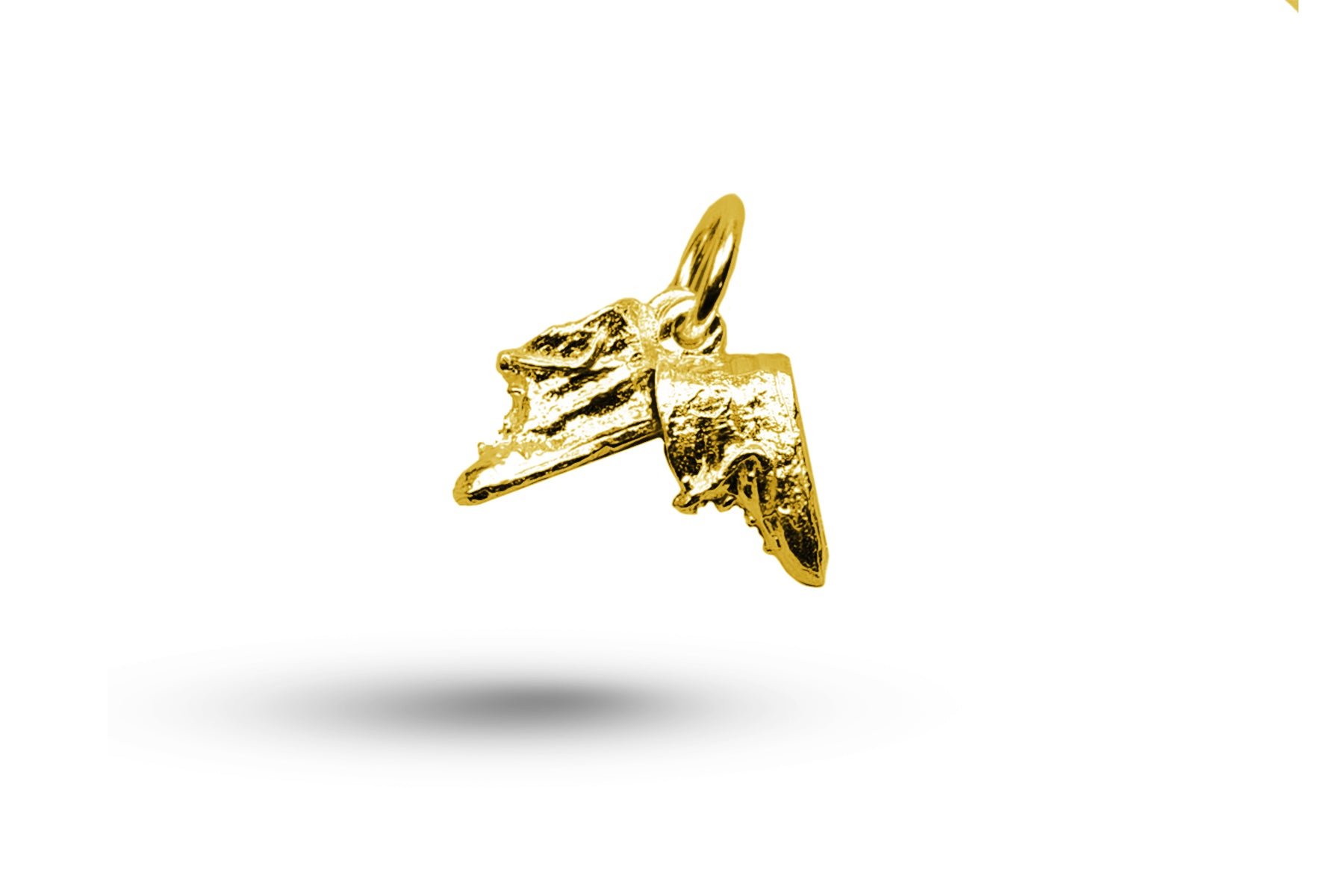 Yellow gold Pair of Booties charm.
