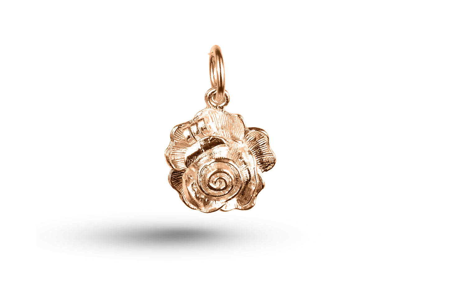 Rose gold Ladybird in Rose Flower Charm