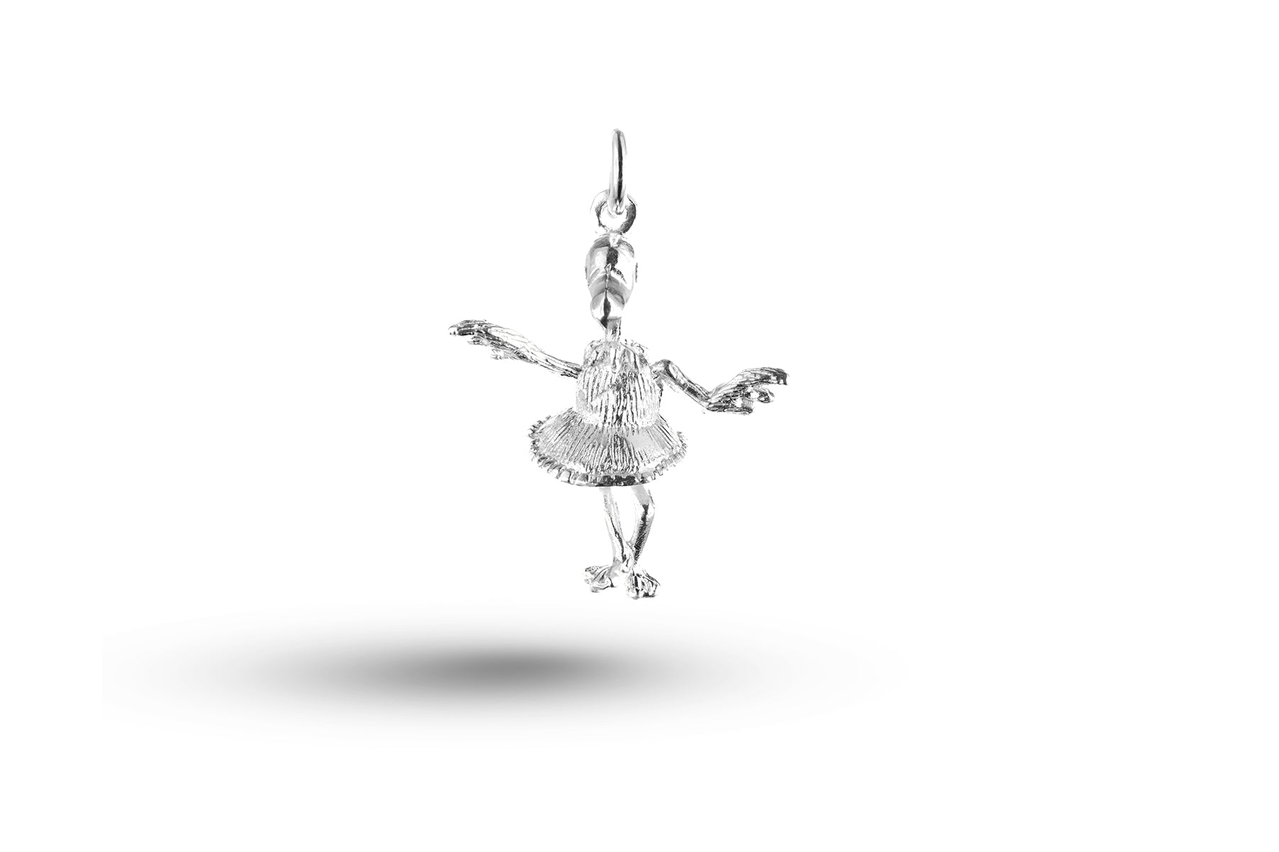 White gold Dancing Bird charm.