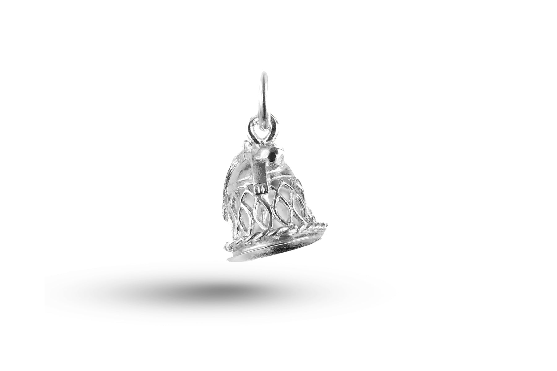 White gold Dutch Girl charm.