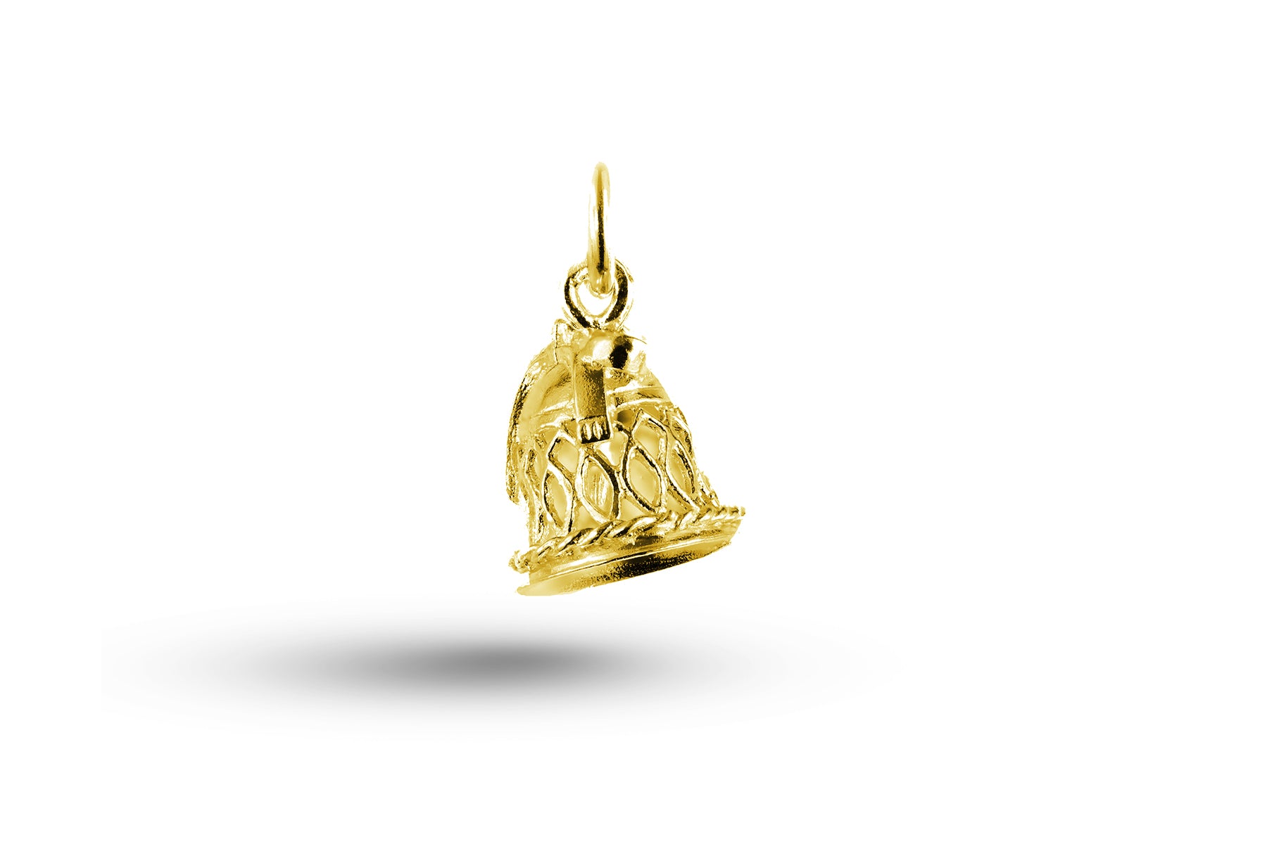 Yellow gold Dutch Girl charm.