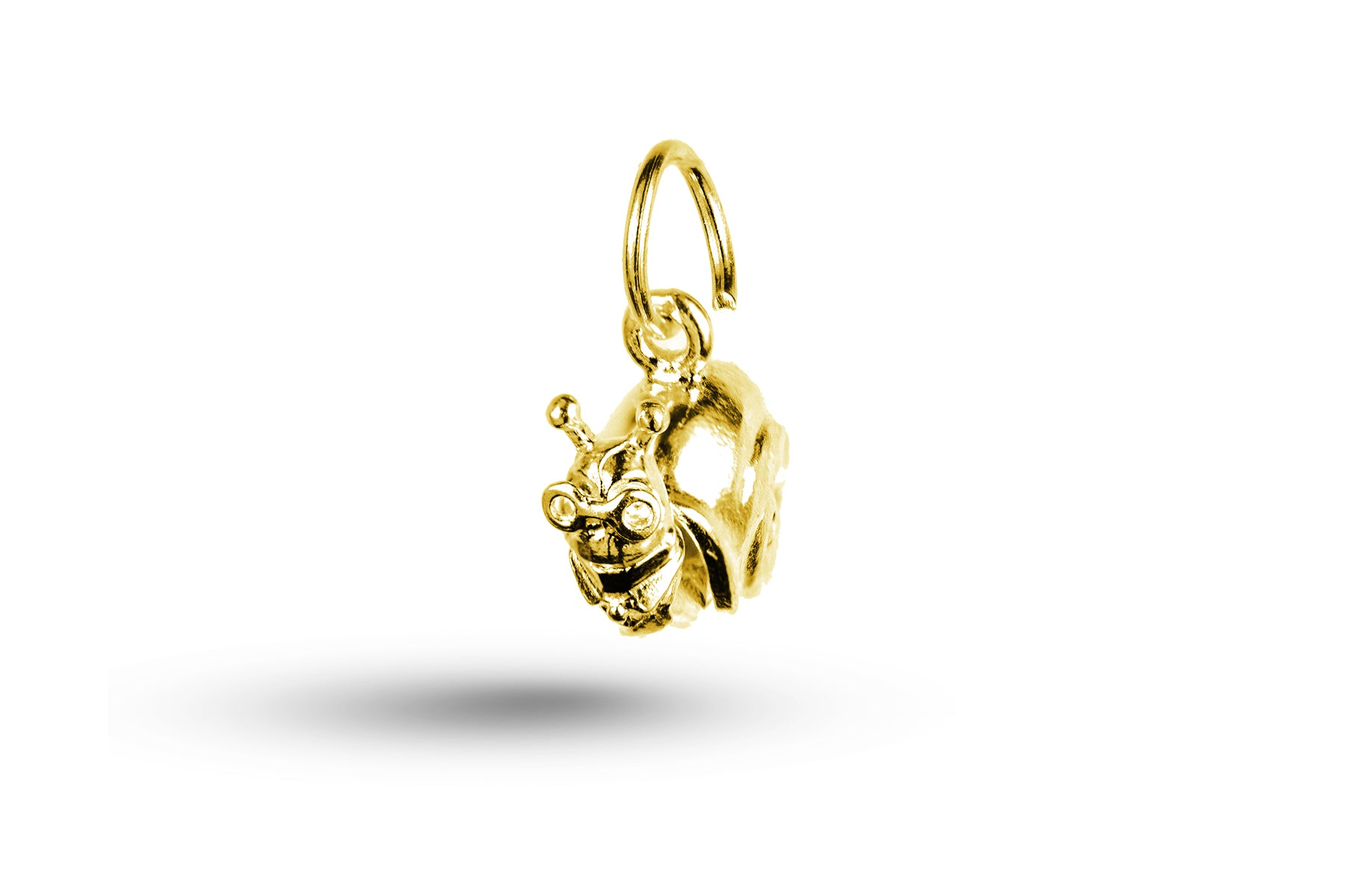 Yellow gold Snail charm.