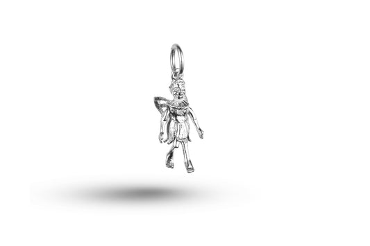 White gold Movable Fairy charm.