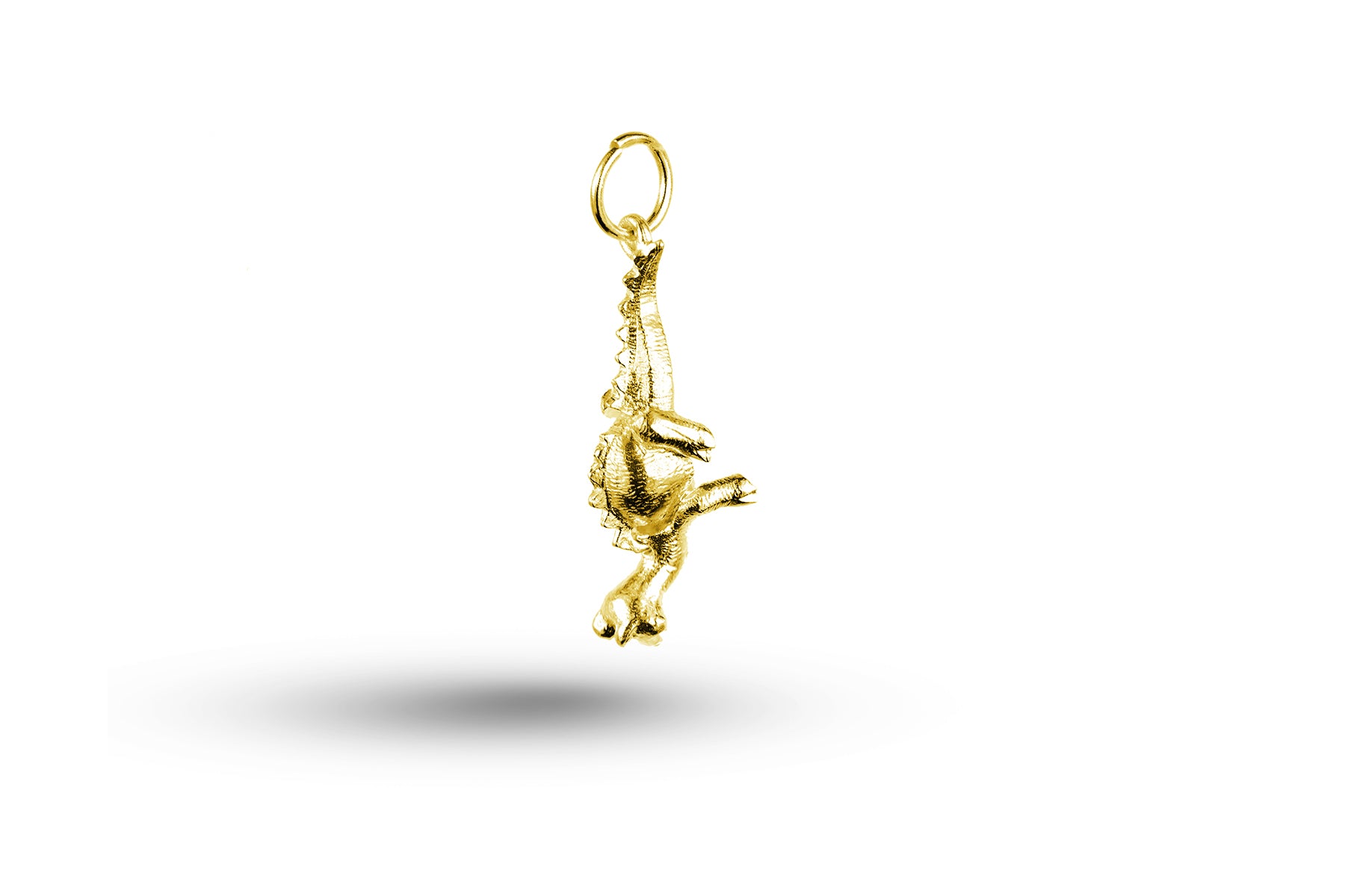 Yellow gold Dinosaur charm.
