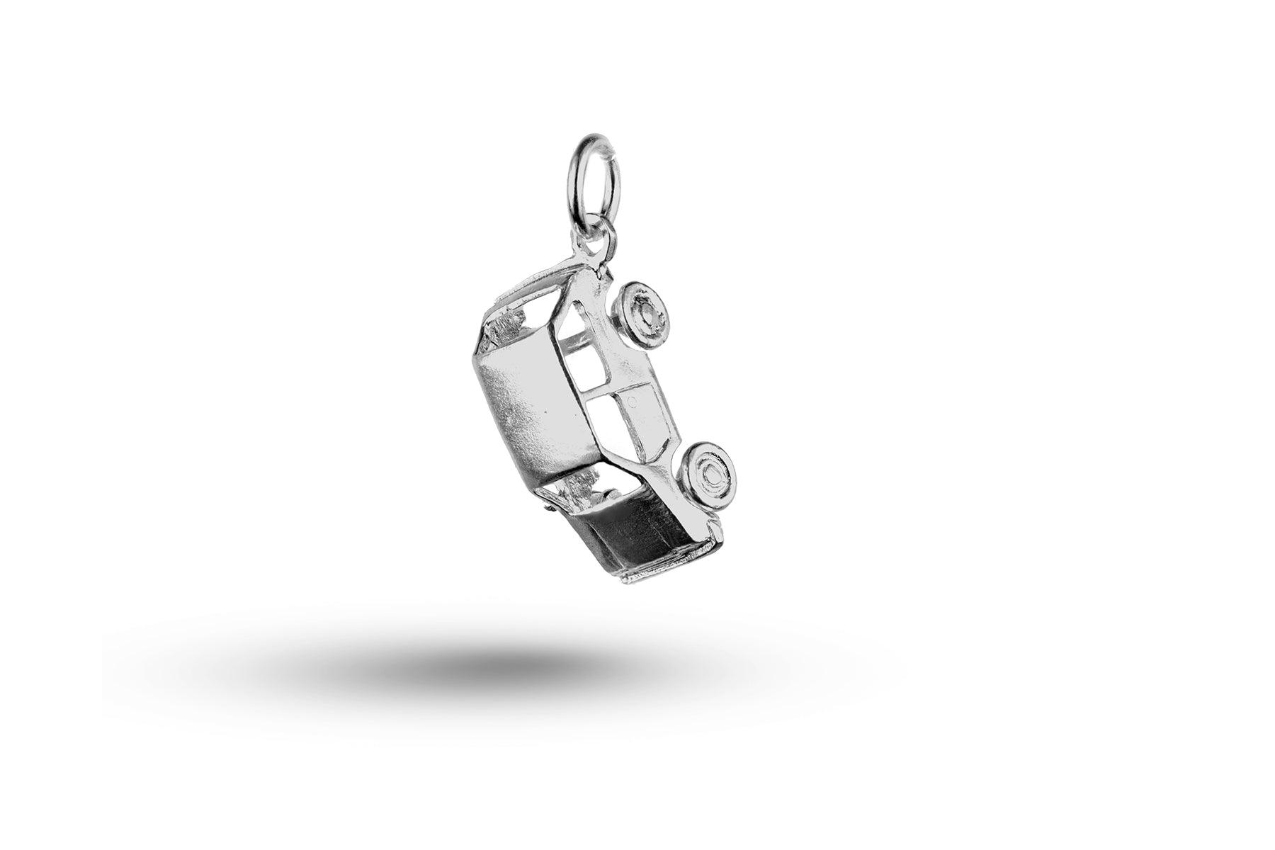 White gold Mini Car charm.