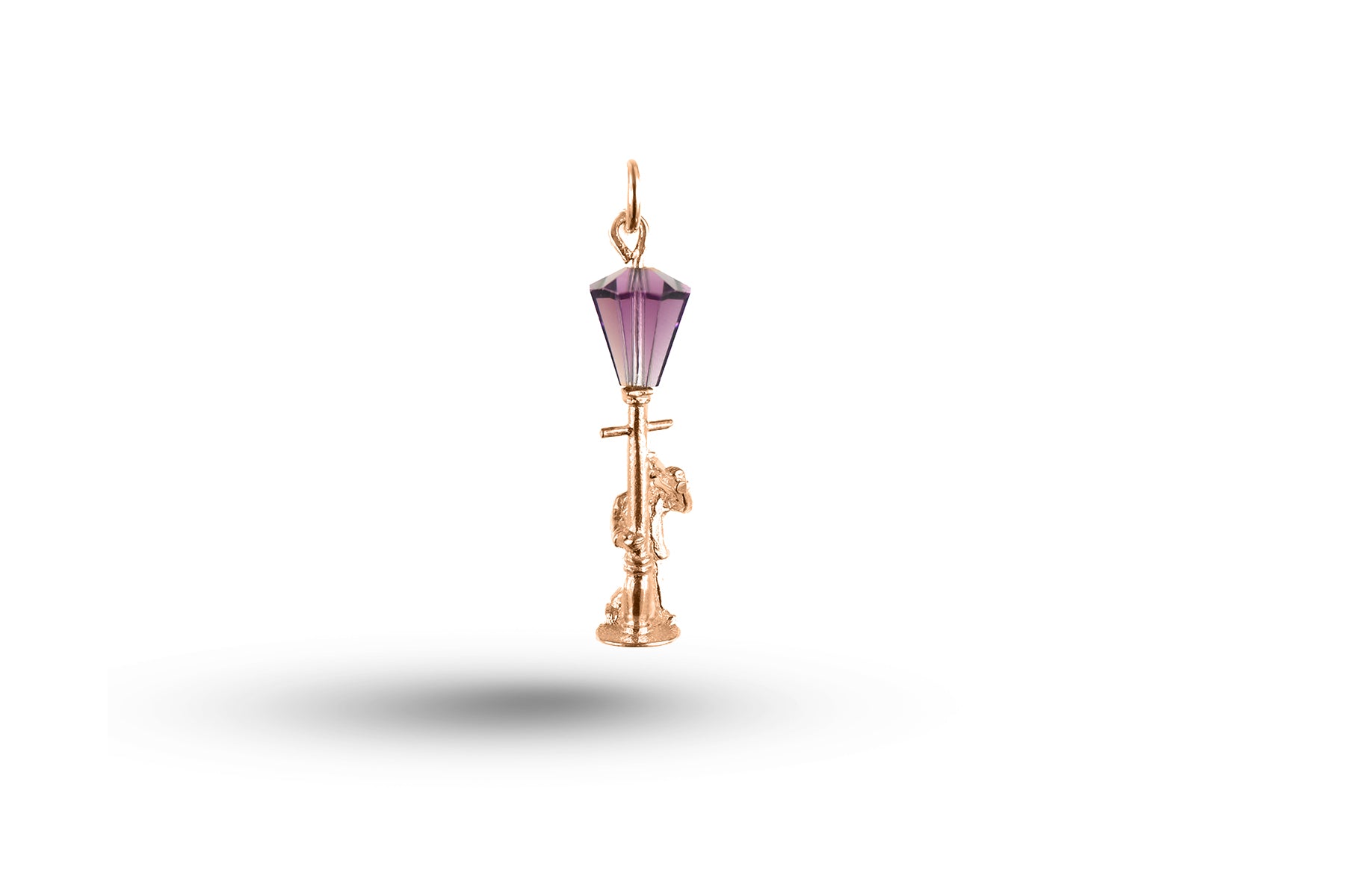 Rose gold Drunk on Lamppost charm.