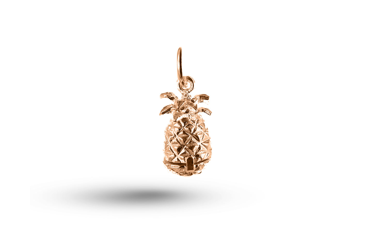 Rose gold Pineapple charm.