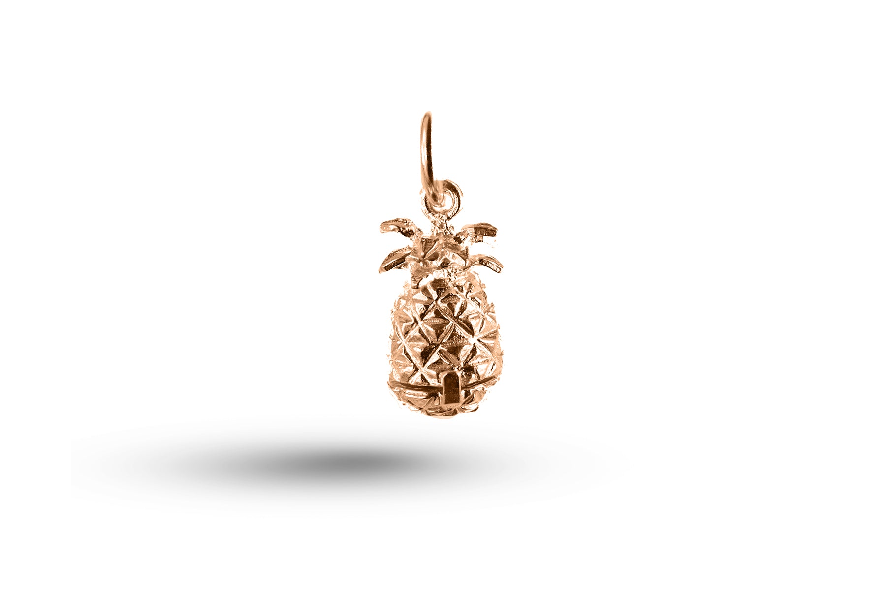 Rose gold Pineapple charm.
