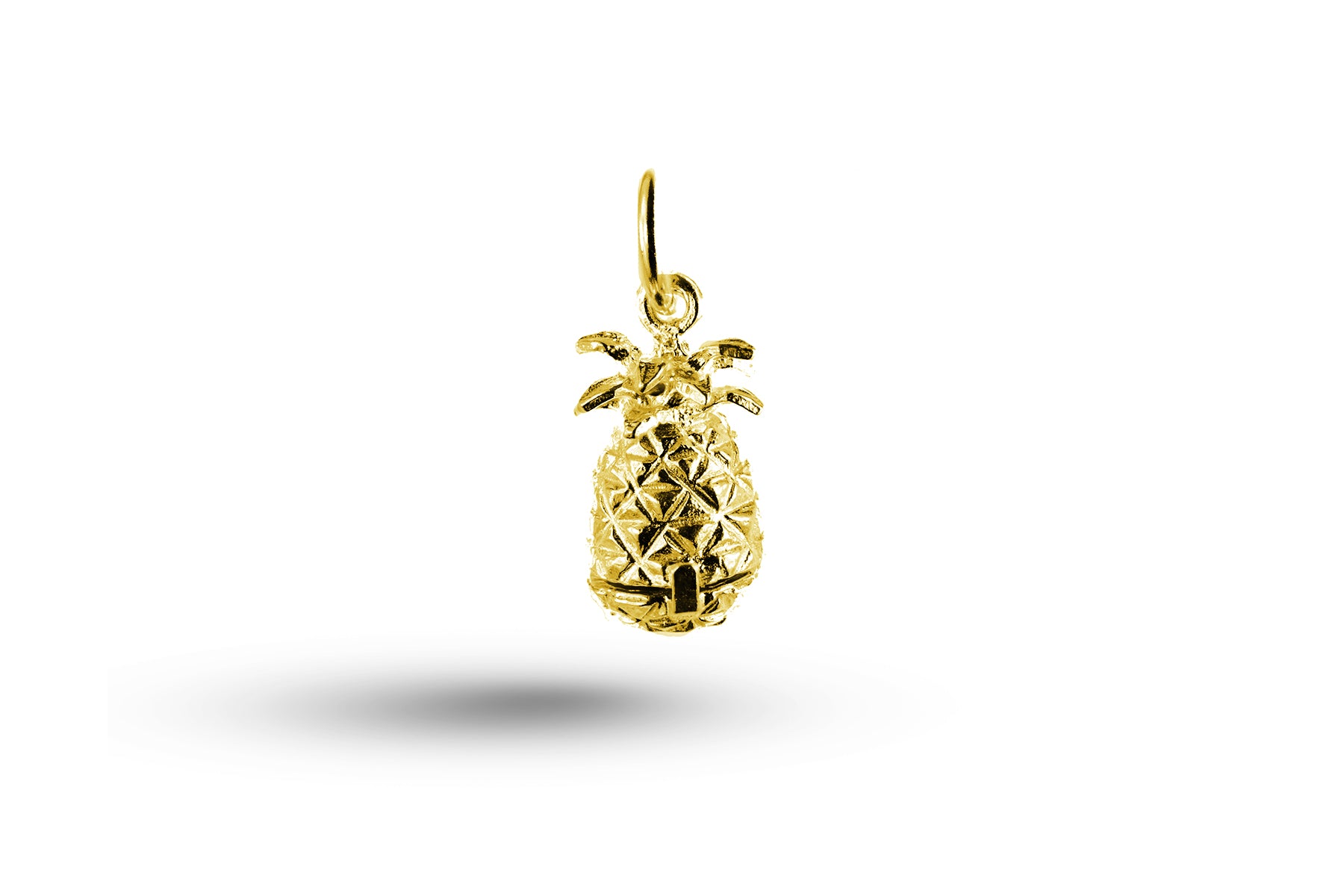 Yellow gold Pineapple charm.