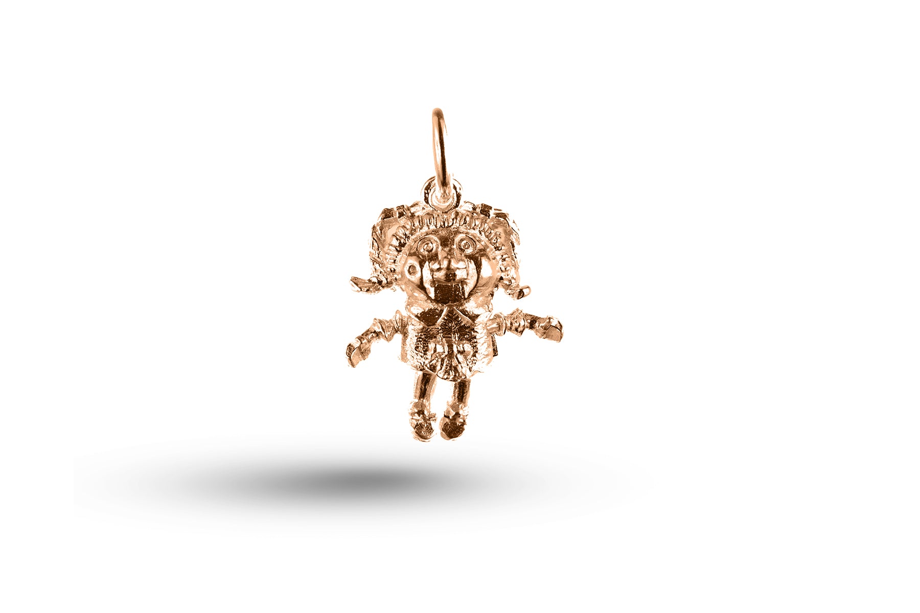 Rose gold Movable Little Girl charm.