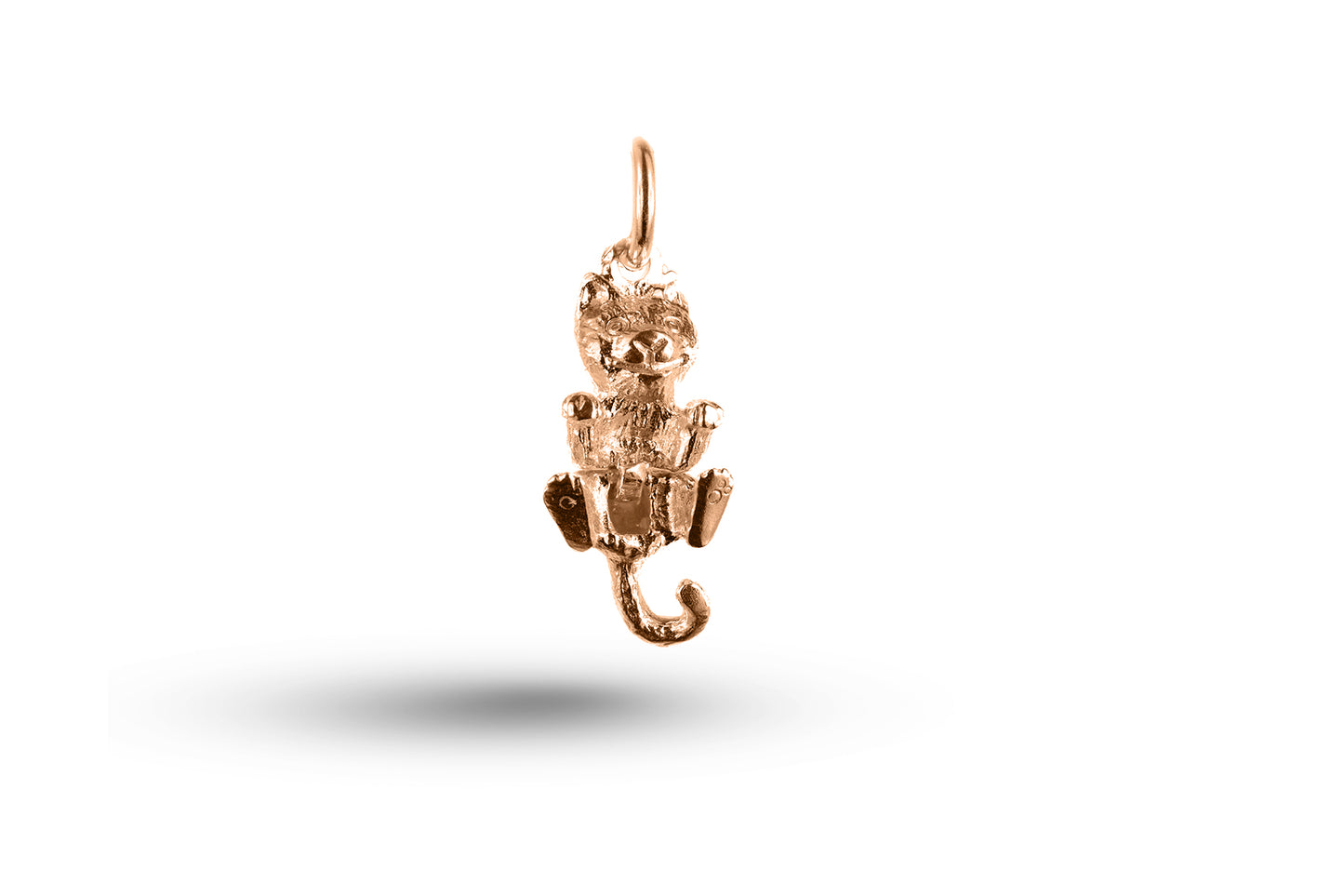 Luxury rose gold Cat charm.