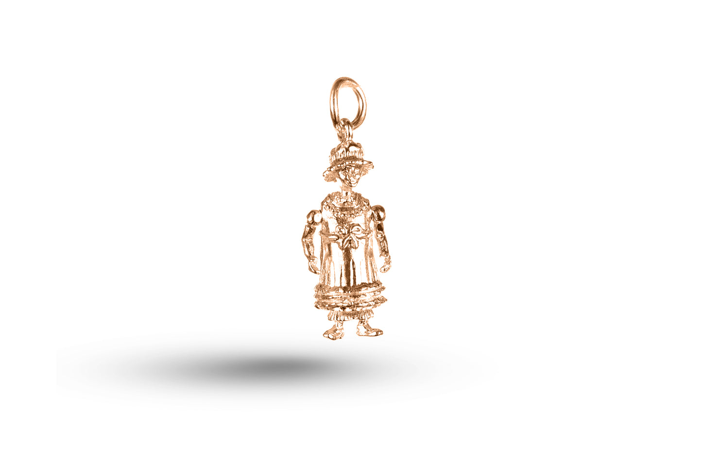 Rose gold Old Fashioned Girl charm.