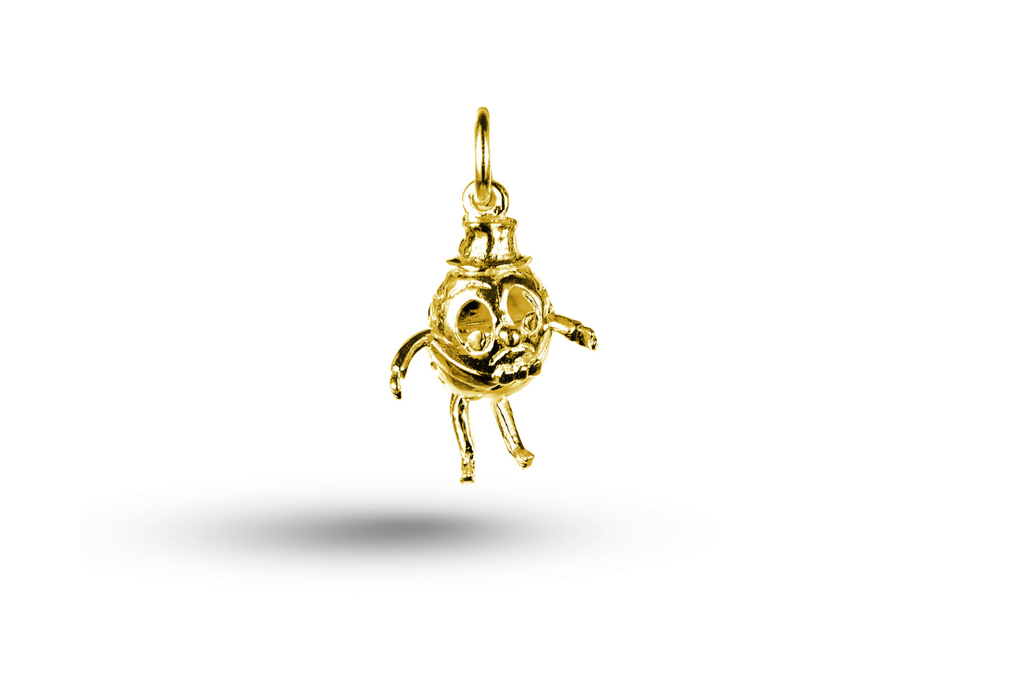 Yellow gold Humpty Dumpty charm.