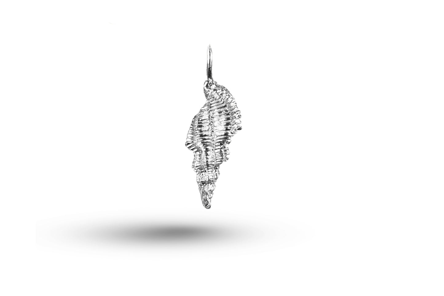 White gold Sea Snail Shell charm.