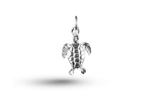White gold Turtle charm.