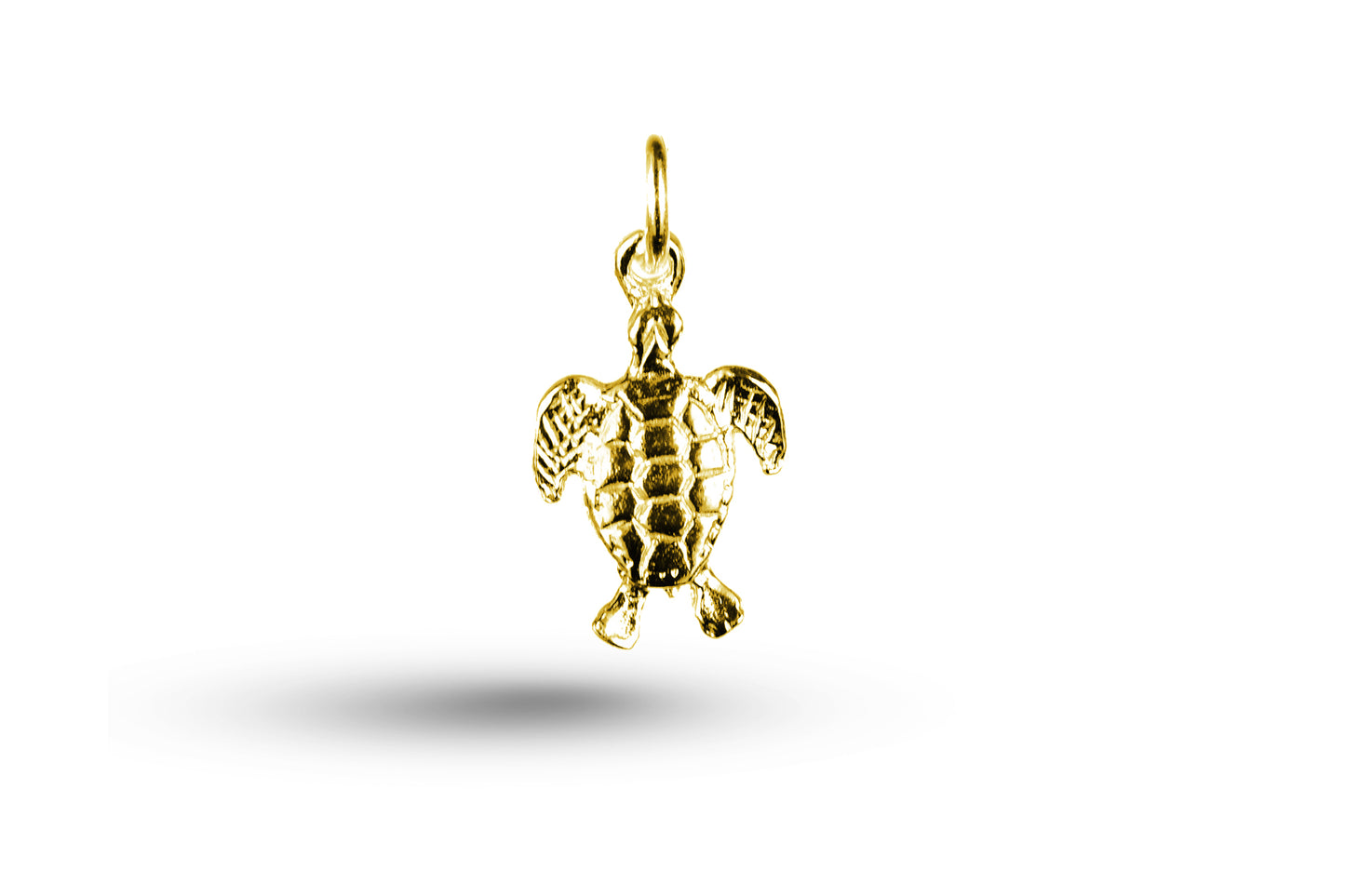 Yellow gold Turtle charm.