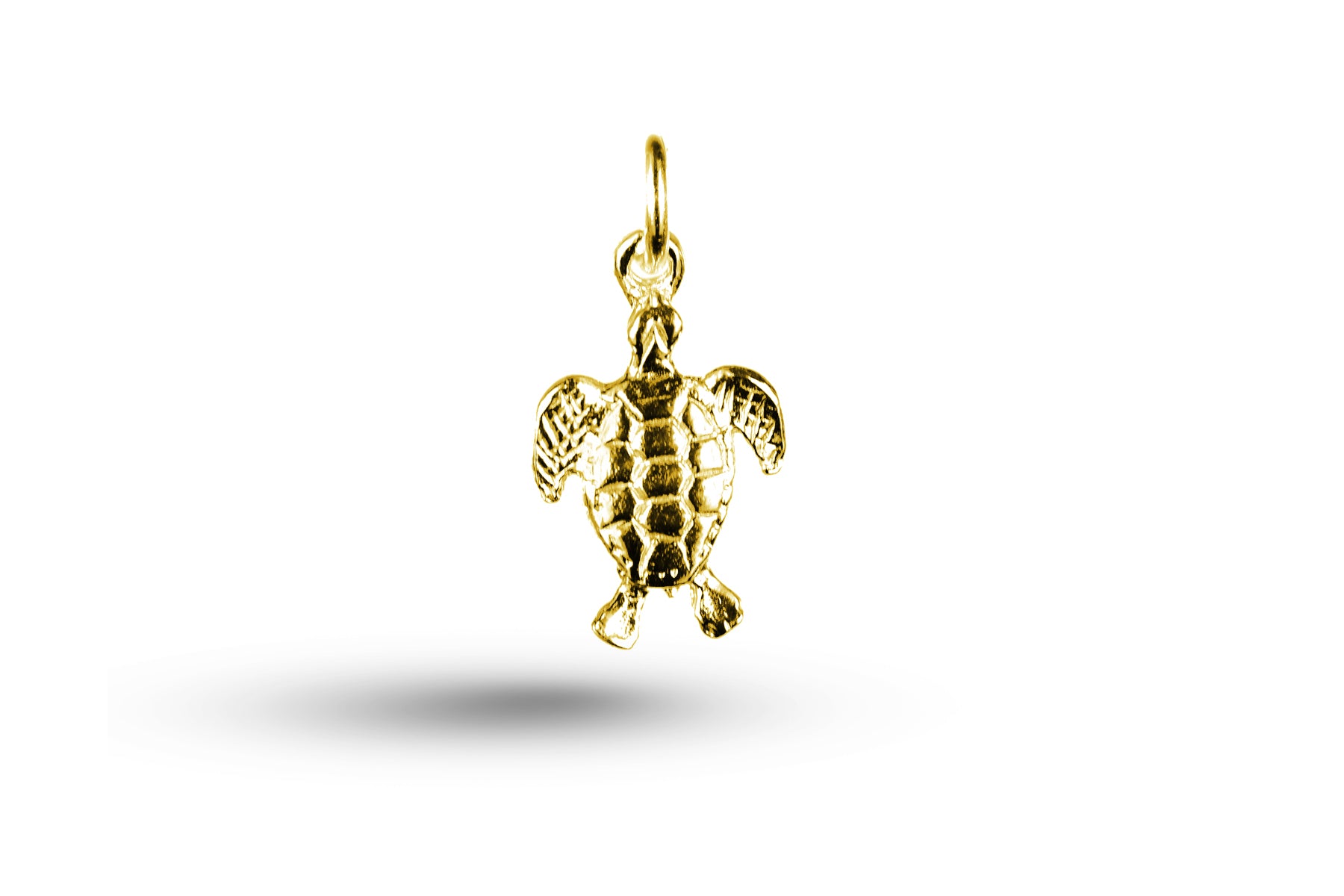 Yellow gold Turtle charm.