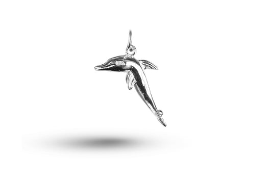 White gold Dolphin charm.