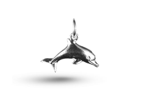 White gold Dolphin charm.