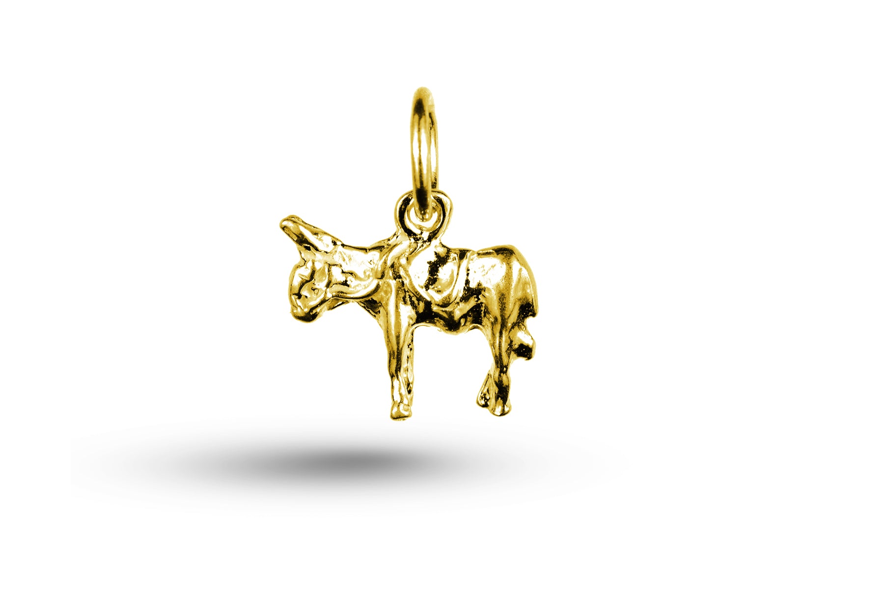 Yellow gold Donkey charm.