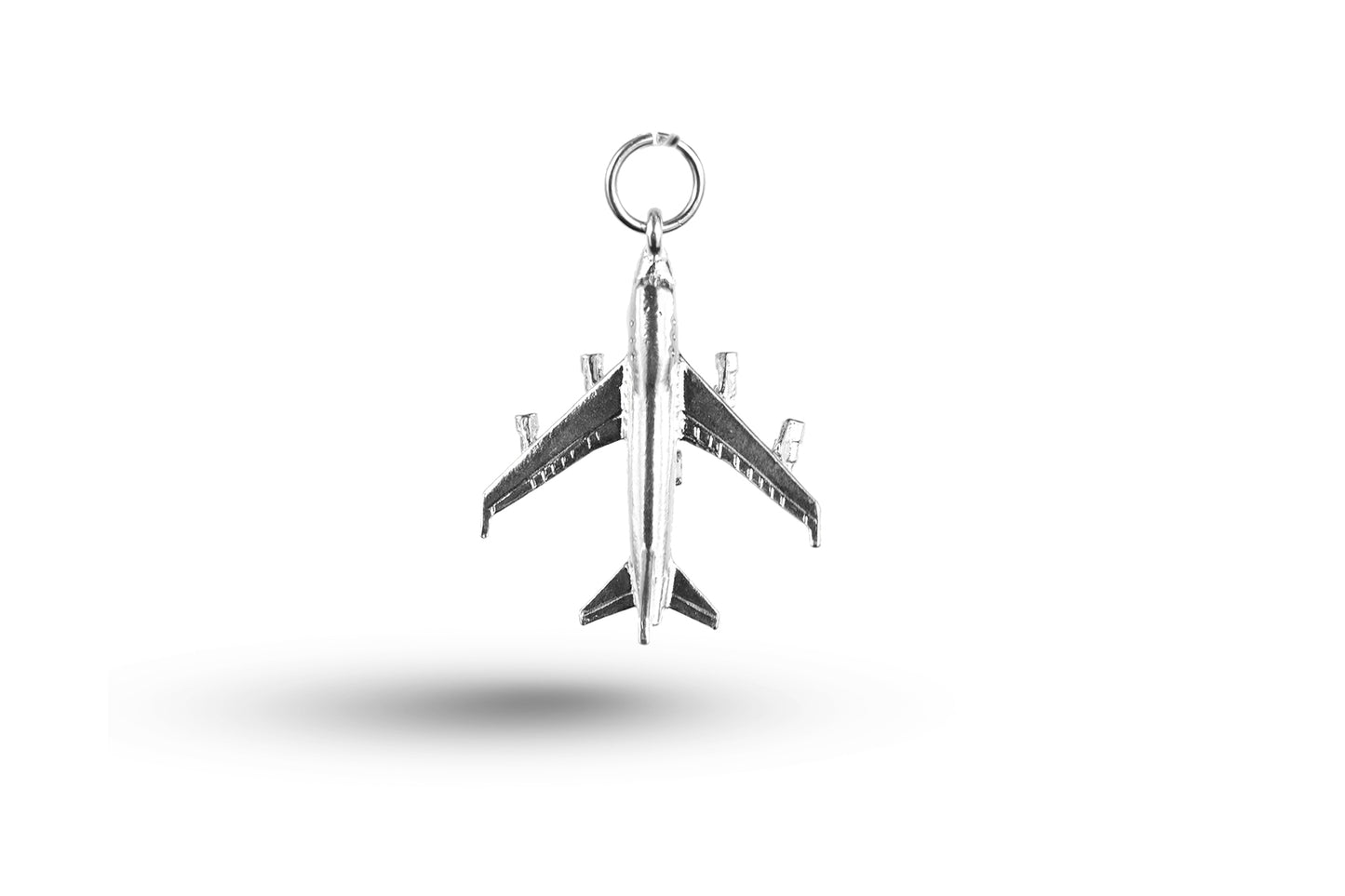 White gold Jumbo Jet charm.