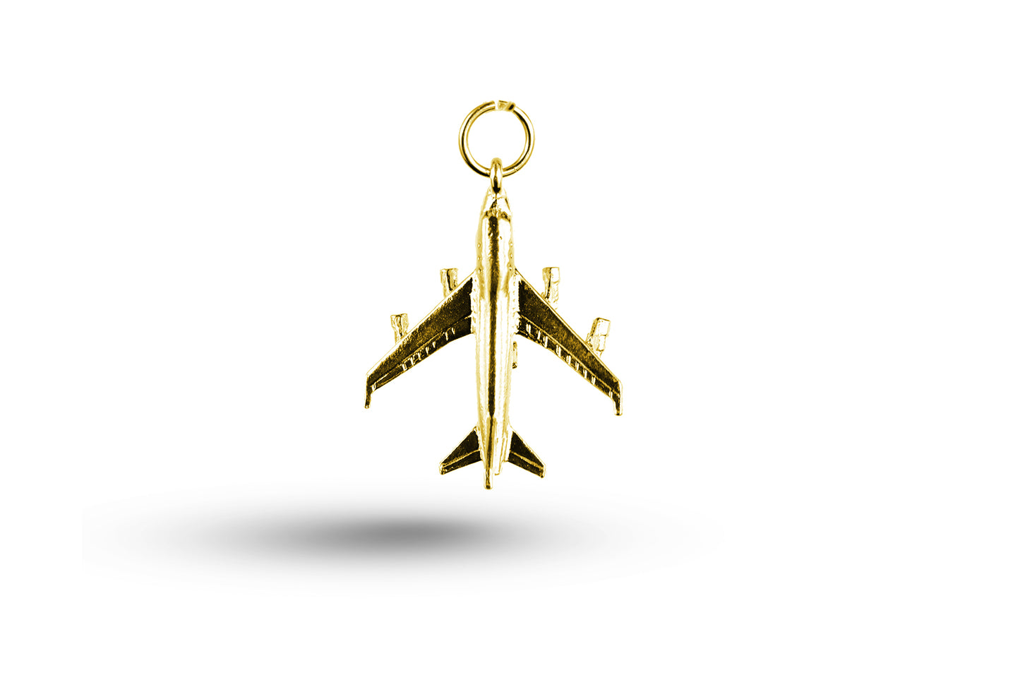 Yellow gold Jumbo Jet charm.