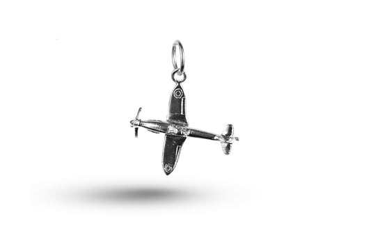 White gold Spitfire charm.