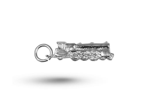 White gold Locomotive charm.