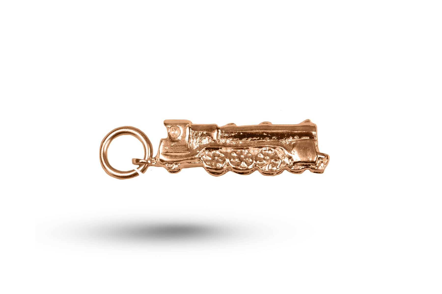 Rose gold Locomotive charm.