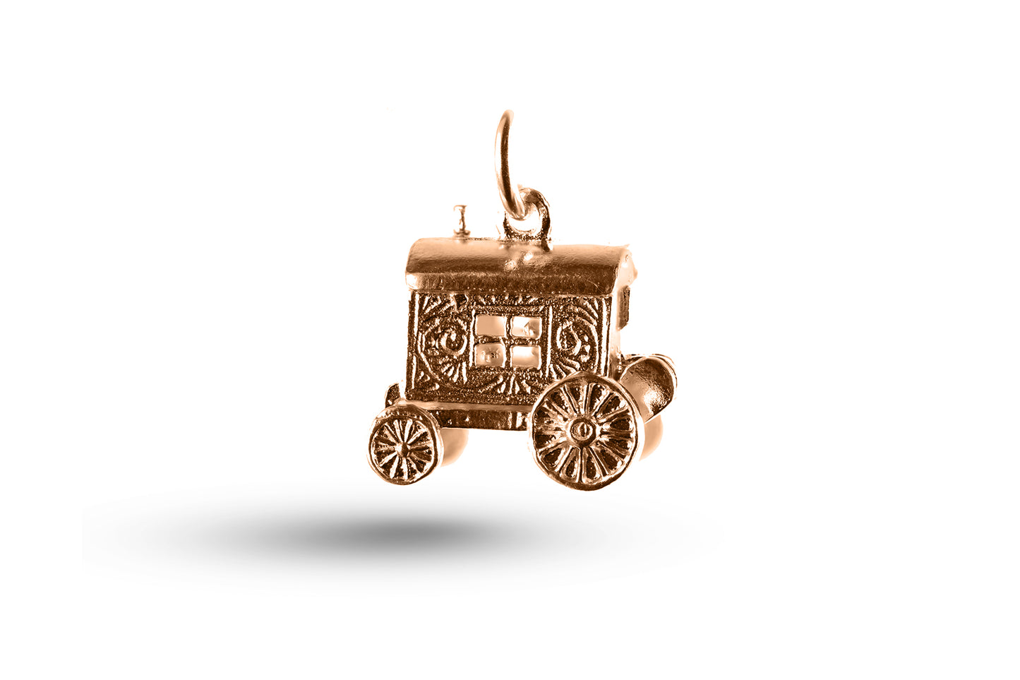 Rose gold Gypsy Caravan charm.