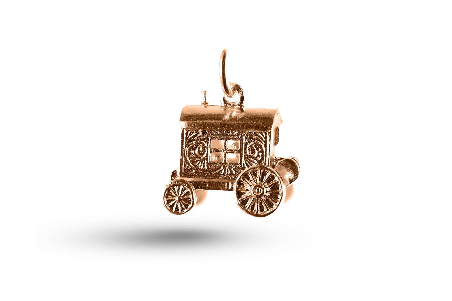 Rose gold Gypsy Caravan charm.