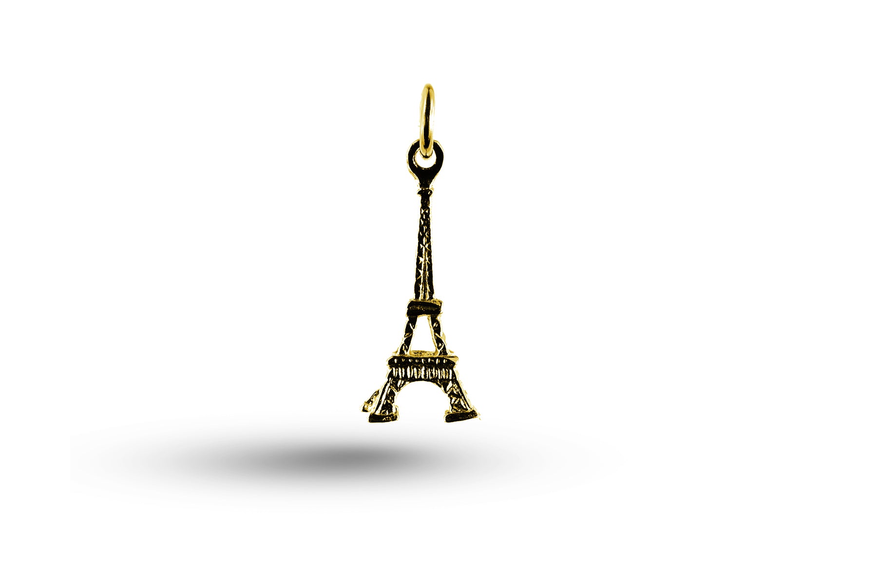 Yellow gold Eiffel Tower charm.