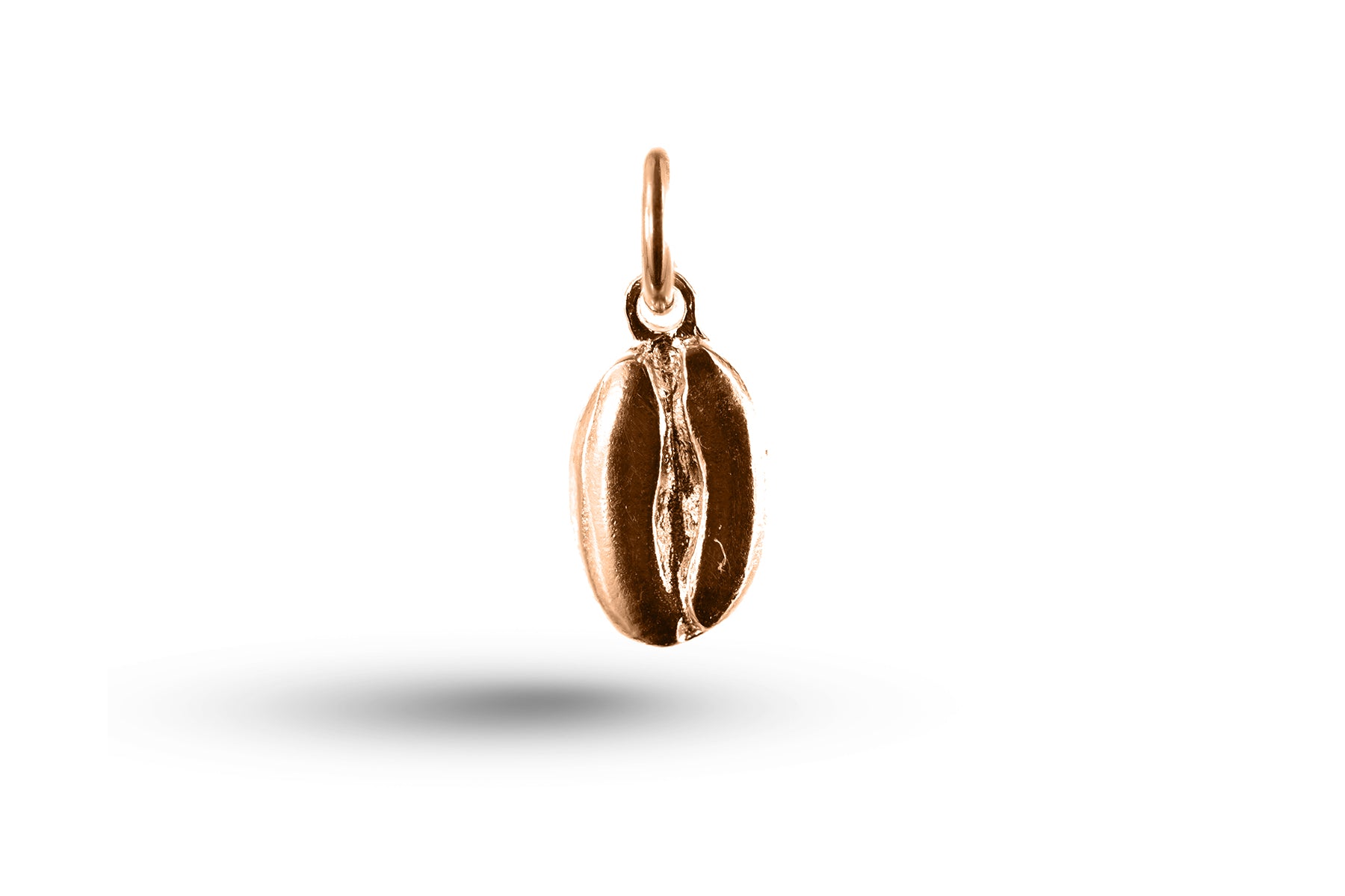 Rose gold Coffee Bean charm.