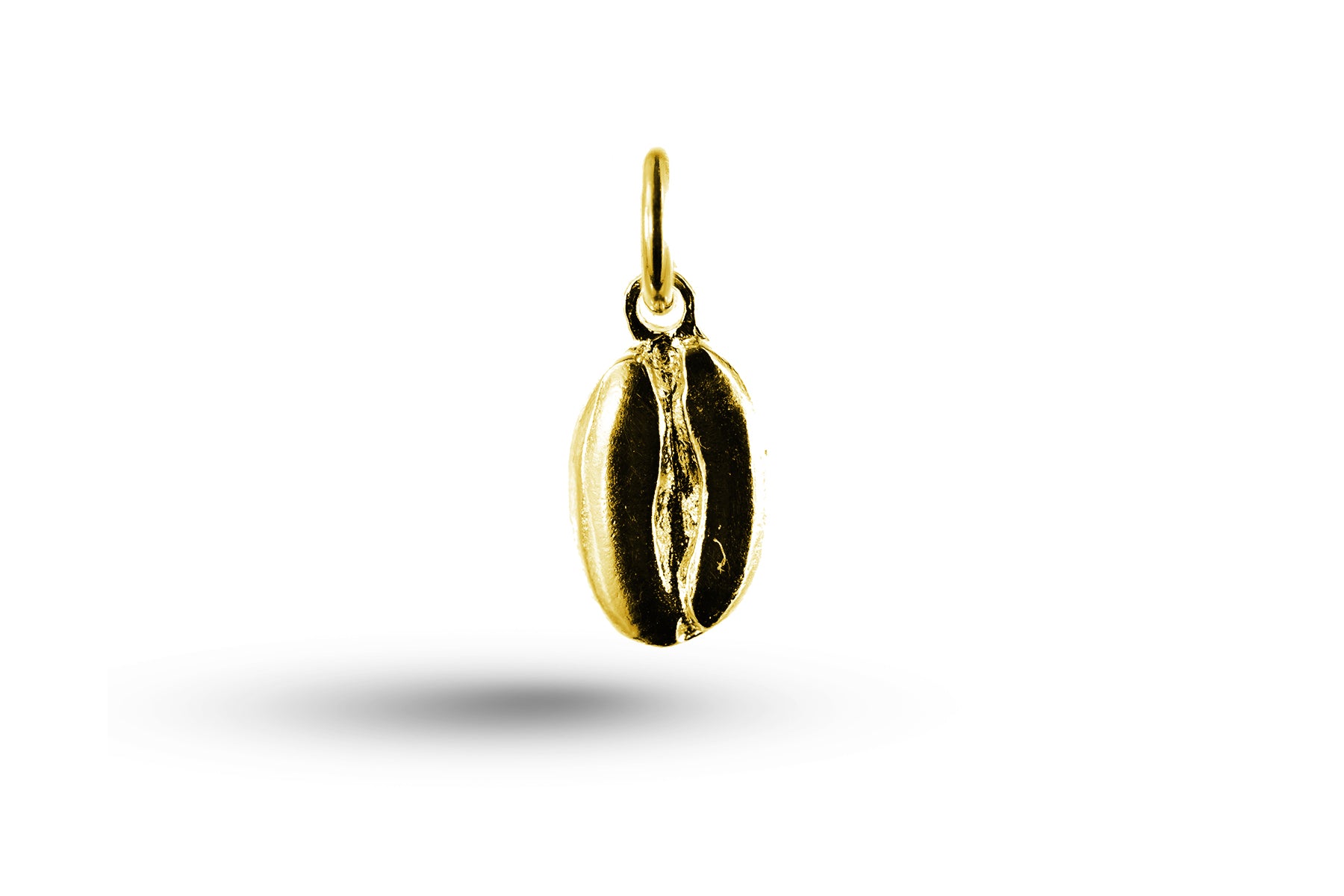 Yellow gold Coffee Bean charm.