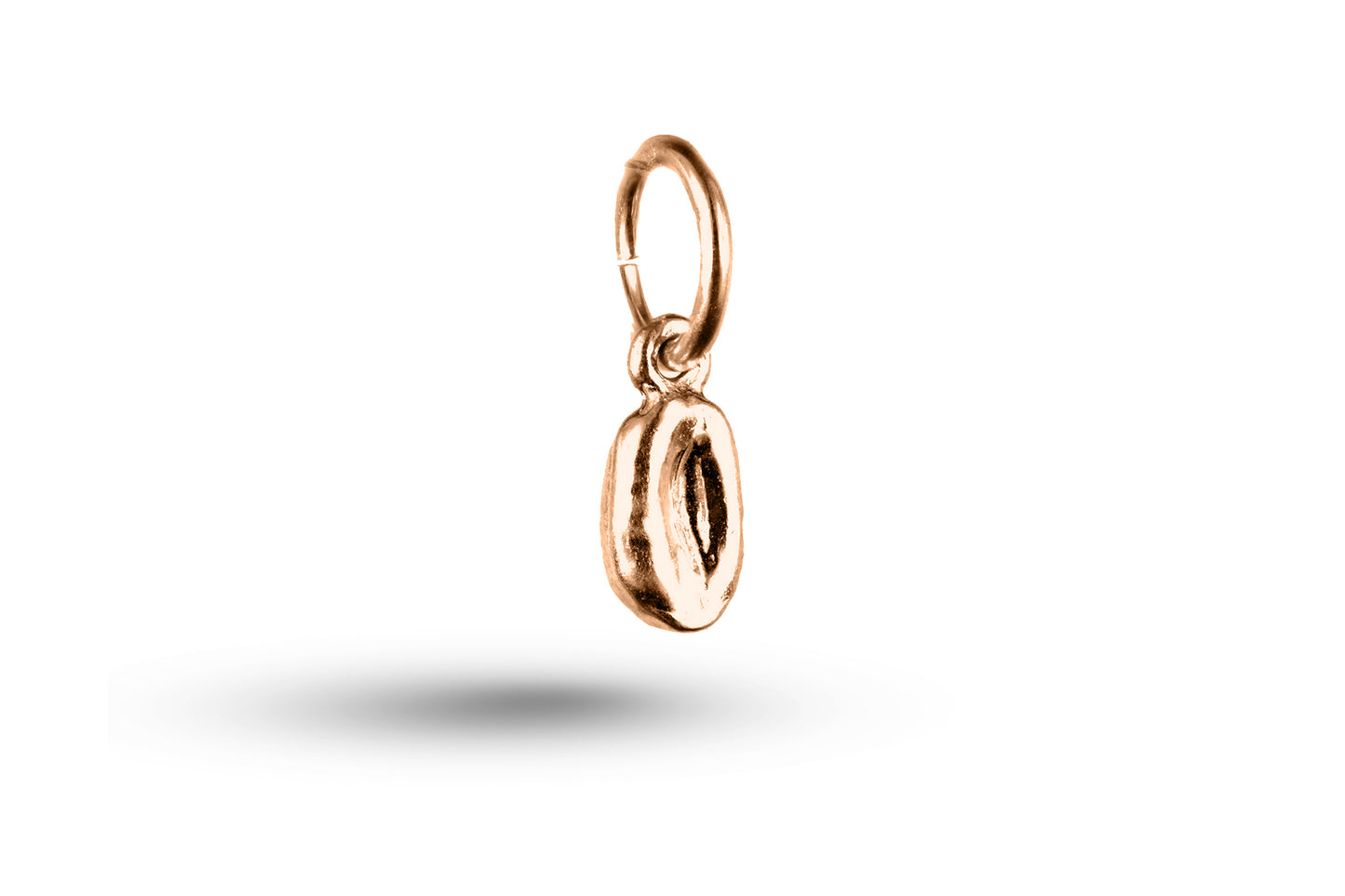 Rose gold Coffee Bean charm.